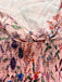Robe Trapèze Florale Col Claudine Manches Courtes années '60 10