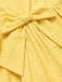 [Prévente] Robe à Étages Dos-Nu en Coton à Pois Nœud Jaune Années 50