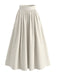 Jupe Rayé Taille Haute Évasé Midi Années 1950