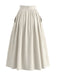 Jupe Rayé Taille Haute Évasé Midi Années 1950 2