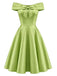 [Prévente] Robe Épaules Dénudées Nœud avec Amovible Papillon Tulle Superposition Années 1950 4