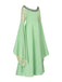 Robe Inspiration Elfe Princesse Brodée Cosplay Verte Années 1980 2