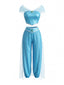 2PCS Costume Cosplay Princesse en Tulle et Pierres Années 1980