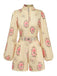Light Yellow 1950s Vintage Classic Two Piece Set