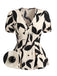 Blouse Col V Manches Bouffantes Fleurs Années 1940
