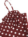 [Prévente] Robe rouge pois fines bretelles et coupe sirène années 1930