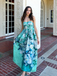 [Prévente] Robe bleu clair sans bretelles décolleté cœur ombrelle années 50