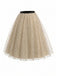 [Prévente] Skirt Beige à Pois Tulle Évasé Années 1950 3
