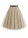 [Prévente] Skirt Beige à Pois Tulle Évasé Années 1950 4