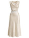 [Prévente] 3PCS Dentelle Satin Drapé Col Taille Champagne Années 1920 3