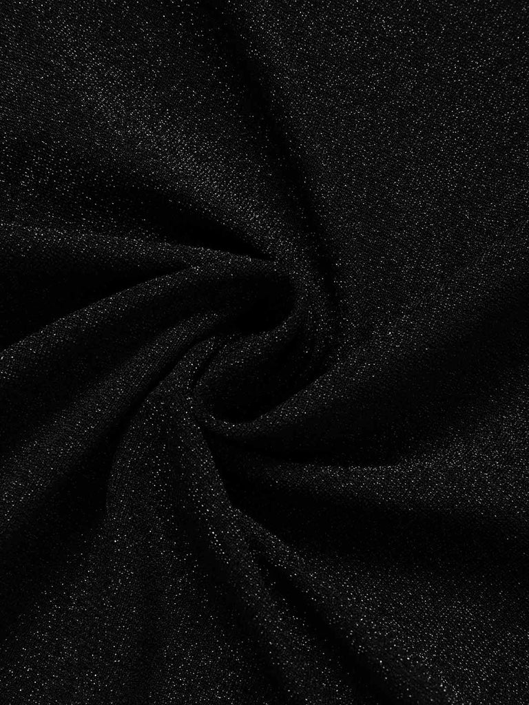 [Prévente] Robe longue noire et dorée à sequins et épaules dénudées années 1920