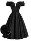 [Prévente] Robe noire encolure cœur et épaules dénudées années 50
