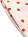 [Prévente] Robe à Pois Dos Nu avec Nœud Crème et Rouge Années 1950
