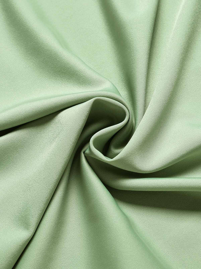[Prévente] Robe Crayon Nœud Col Ras-du-Cou Uni Vert Années 1960 6