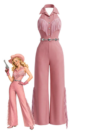 [Pre-Sale] Dark Pink 1970s Vintage Classic Jumpsuit
