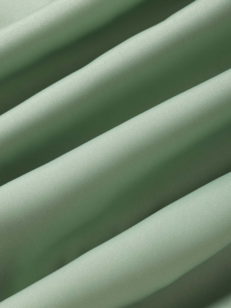 [Prévente] Robe Vert Nœud Hollow Bicolore Crayon Années 1960 7