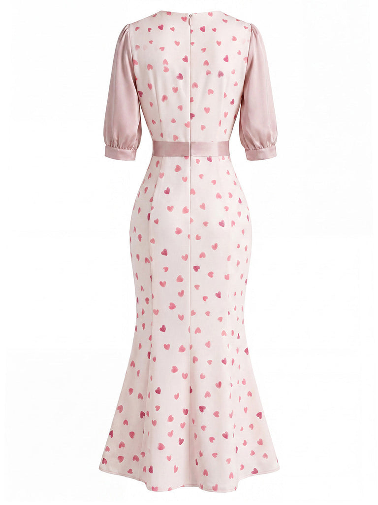 [Pre-Sale] Light Blue 1930s Floral V Neck Dress 5