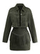 Ensemble Revers Frange Suedette & Moulant Mini Années 1960 2