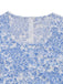 Robe Col Carré Sans Manches Floral Mi-Longue Petites Fleurs Années 1940 4