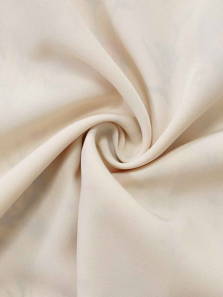 Robe Midi à Bretelles Spaghetti Petites Fleurs Beige Années 70