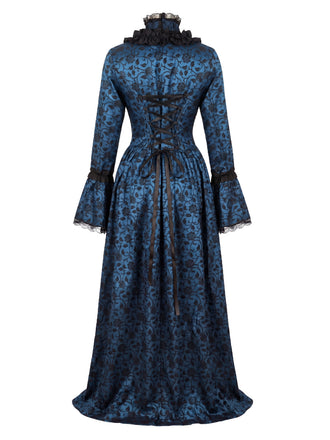 1930s Square Neck Vintage Classic Dress