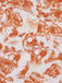 Robe Floral Col V Orange Années 1960 5
