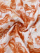 Robe Floral Col V Orange Années 1960 7