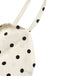 Robe Beige à Pois Hollow Nœud Slip Années 1940 5