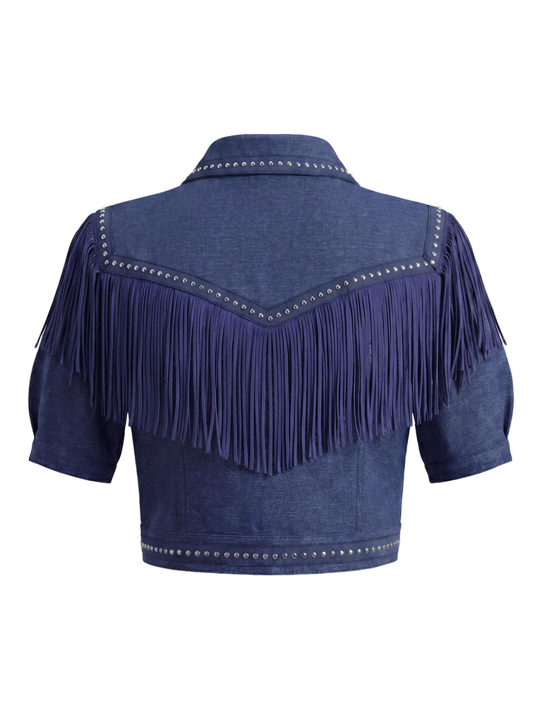 [Pre-Sale] Dark Blue 1960s Denim Vintage Classic Top 4
