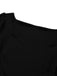 [Prévente] Tops Noir Col Carré Manches Bouffantes Ribbed Bodysuit Années 1950 6