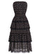[Prévente] 3PCS Floral Dentelle Longue Petites Fleurs Mini Noir Années 1950 4