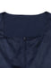 3PCS Robe Velours Jacquard Bleu Foncé & Tablier & Haut en Dentelle Années 1950 4