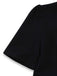 2PCS Robe à Col Montant et Tablier Floral Noir Années 1950