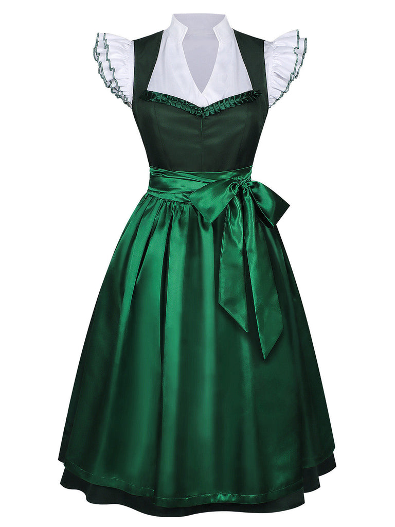 1950s Ruffle Vintage Two Piece Set 8