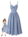 Robe à Bretelles fines Vichy Bleue Années 40