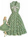 [Pre-Sale] Gray Green 1940s Vintage Classic Dress