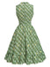 [Pre-Sale] Gray Green 1940s Vintage Classic Dress 4