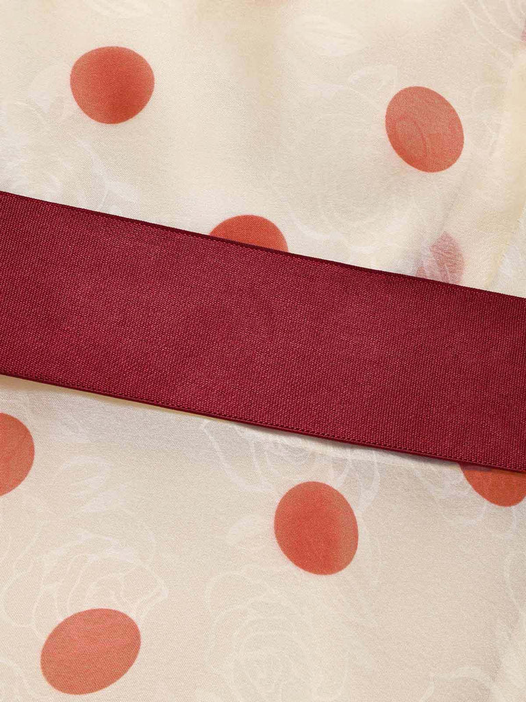 [Pre-Sale] True Red 1960s Polka Dot Ruffle Dress 6