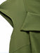 [Prévente] Robe Vert Uni Encolure Cœur Boutonné Années 1960 6