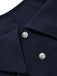 [Prévente] 2PCS Blouse Ajustée à Col Revers et Jupe à Rayures Verticales Bleu Années 1950