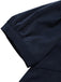 [Prévente] 2PCS Blouse Ajustée à Col Revers et Jupe à Rayures Verticales Bleu Années 1950