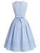 [Pre-Sale] Deep Blue 1950s Vintage Classic Dress 4
