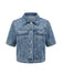 Blue 1950s Denim Vintage Classic Top