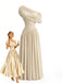 Robe Drapée Asymétrique Une Épaule Années 70