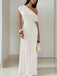 Robe Drapée Asymétrique Une Épaule Années 70