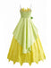 Robe Costume Princesse Fée à Feuilles Dégradées Vert Années 1930