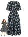 Blue 1960s Vintage Classic Dress