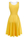Robe Cosplay Clown à Poches Frites Jaune Années 1970