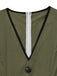 Combishort Vert Col V Sans Manches Boutonné Années 1940 4