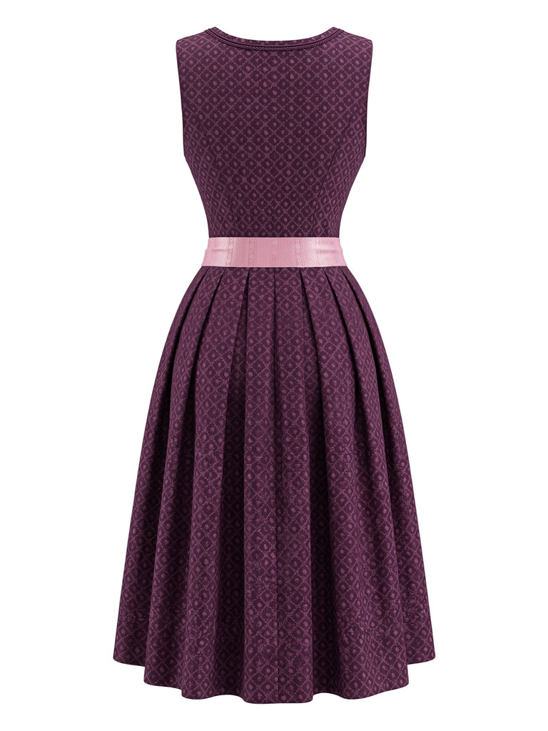 Pink 1950s Vintage Classic Dress 2